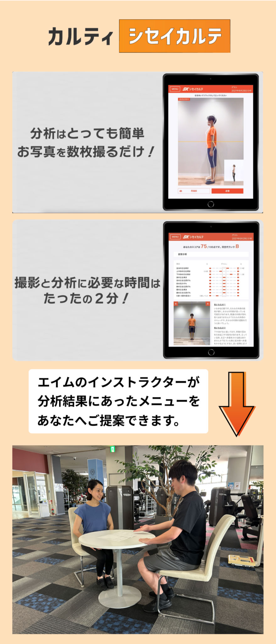 エイムでシセイカルテを受ける流れ